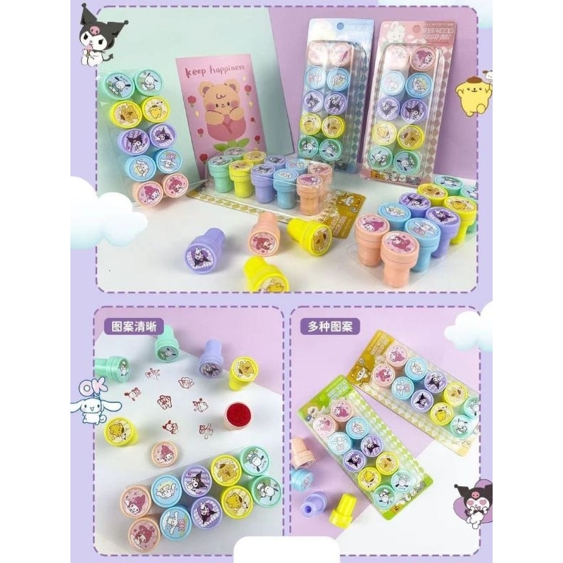 

Stamp Sanrio Isi 10 pc/Stamp Sanrio/Stampel Sanrio/Cap Sanrio