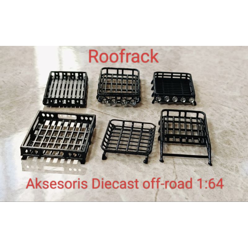 Roofrack aksesoris Jeep skala 1:64