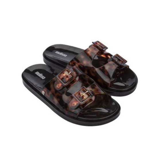 Sandal Slip On Melissa Wide Ad Brown/Tortoise