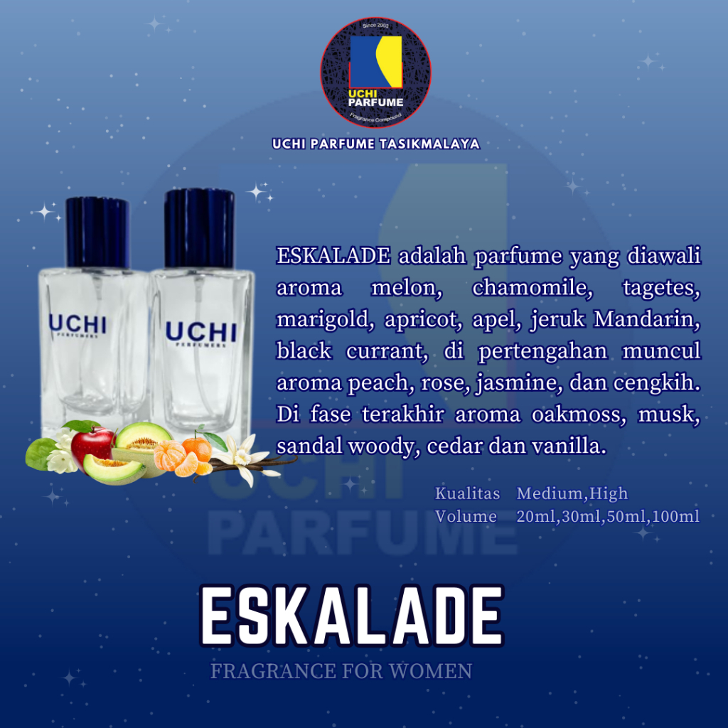 Uchi Parfum Refill Parfum ESCALADE (20ML,30ML,50ML,100ML)