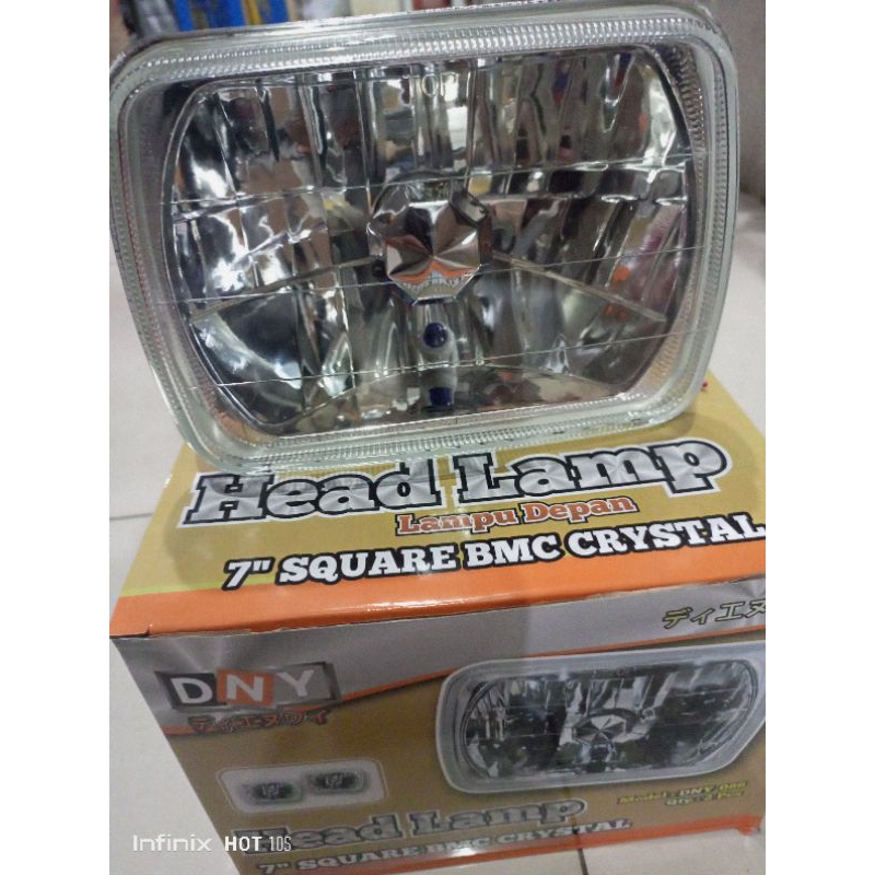 Headlamp/Lampu depan kotak kristal 7inch