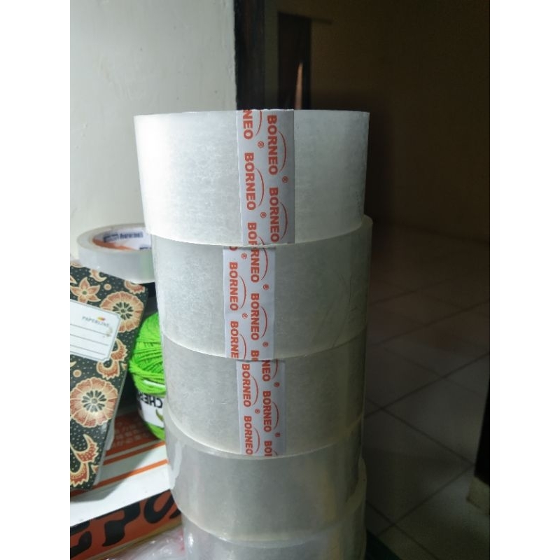 

Lakban Bening BORNEO Panjang 90 meter