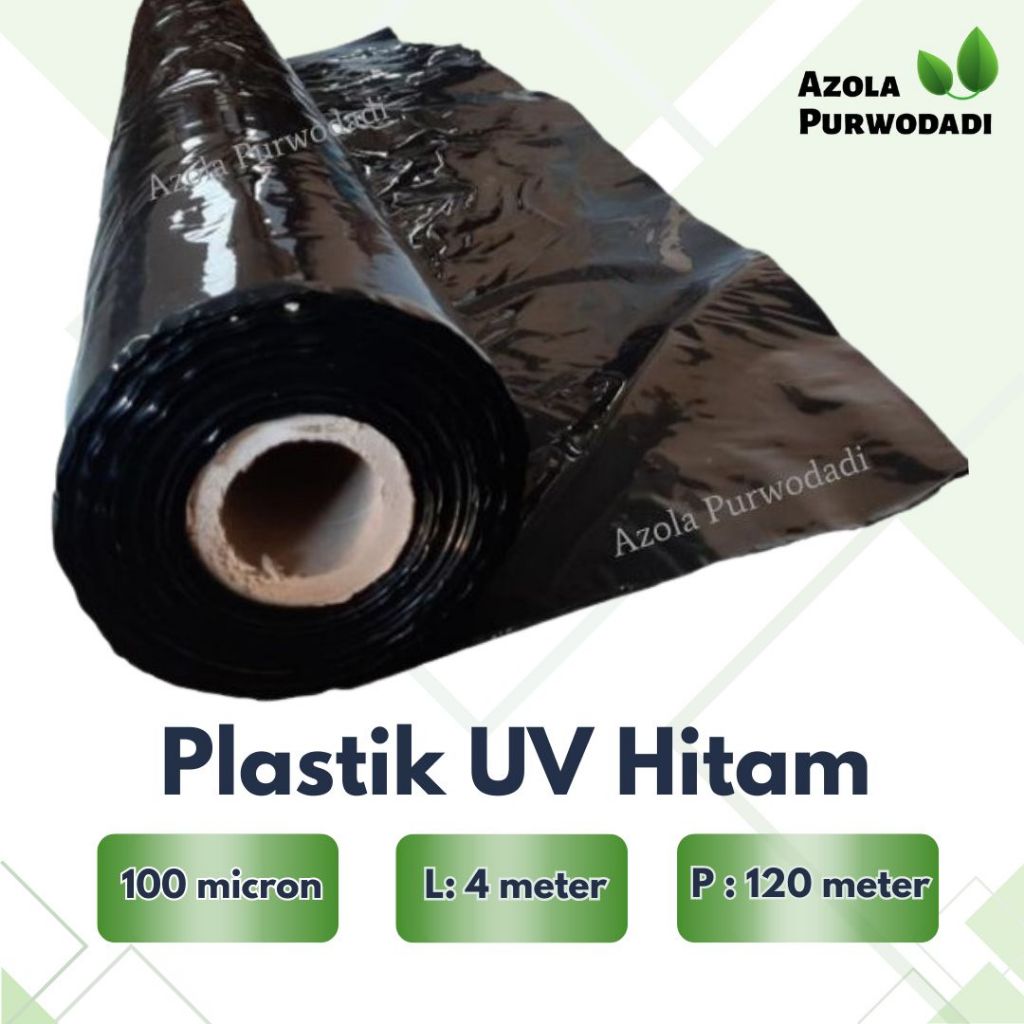 Plastik UV Hitam 100 micron 4 x 120 meter Untuk Kolam/Tambak