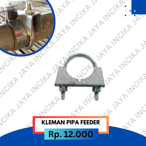 Klem Pipa Feeder Clamp Auger Tempat Pakan Makan Ayam Otomatis Broiler Feeder Feeding