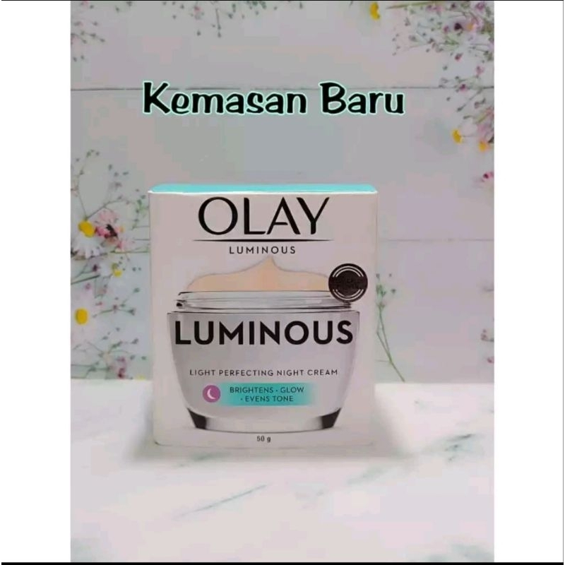 Olay Luminous Light Perfecting Night Cream 50gr / Olay White Radiance Night Cream 50gr - Krim
