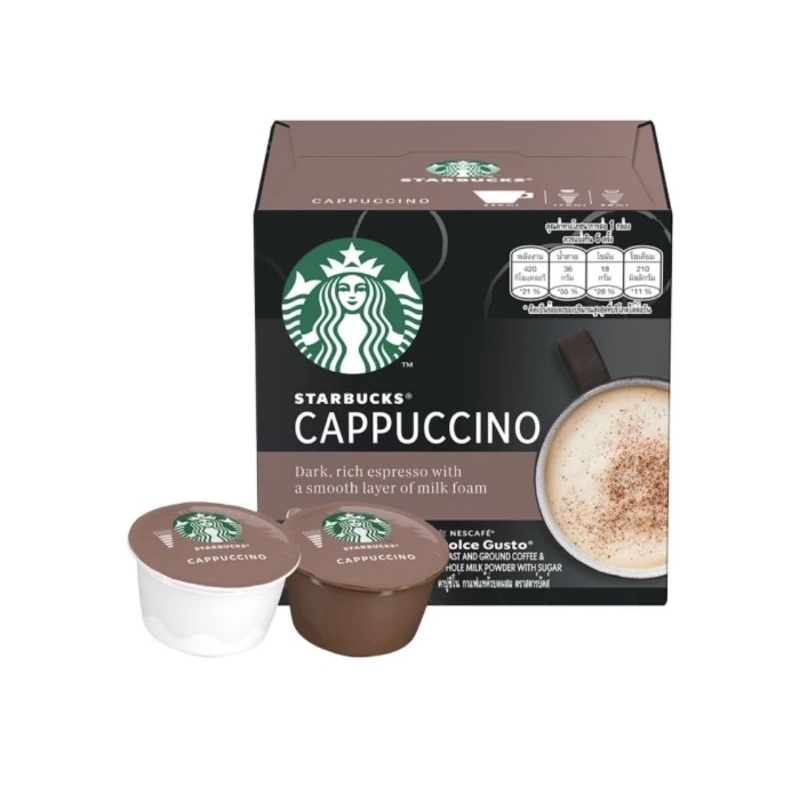

Starbucks Cappuccino by Nescafe Dolce Gusto (3×12caps) Free Mug Starbucks