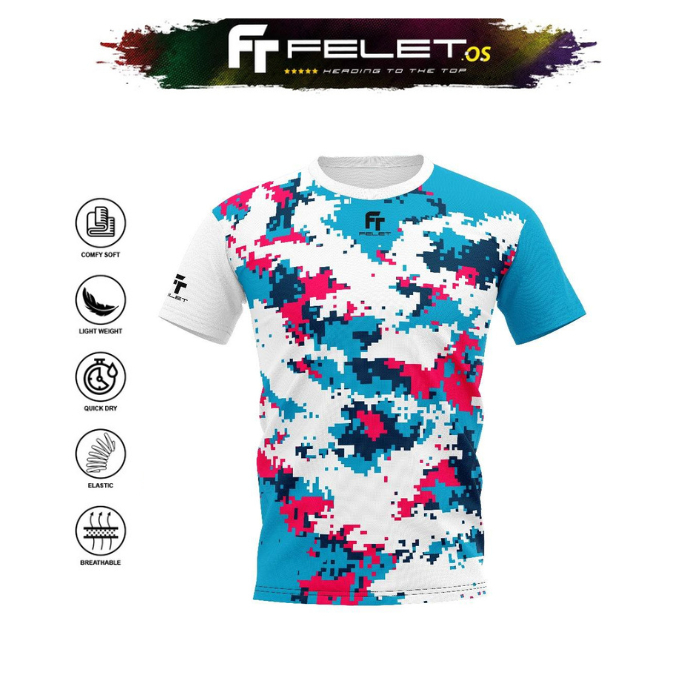 Felet RN 3609 Badminton Graphic Tshirt - Kaos Badminton Original Felet