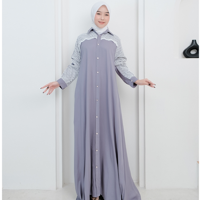 Baju gamis brokat terbaru kekinian