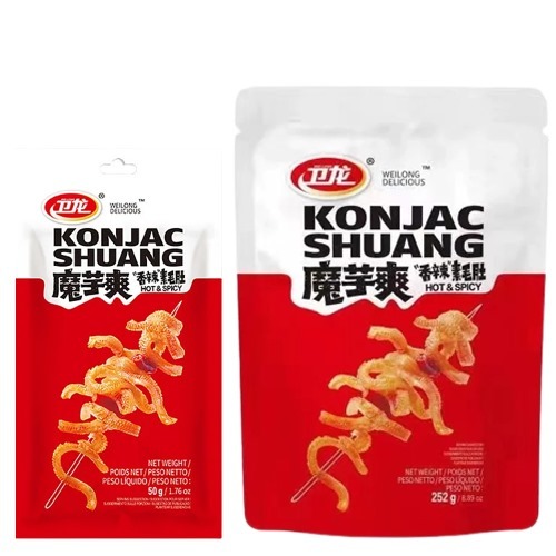 

Weilong Konjac Asam Pedas Snack Vegetarian latiao 252 gram