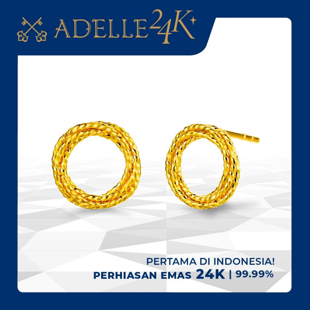 Adelle Jewellery - Celestial String Earrings -  Anting Emas