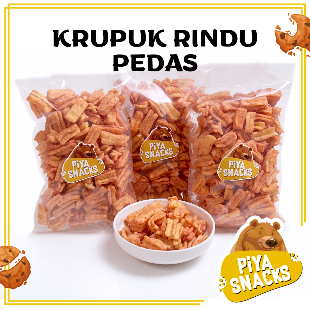 

Krupuk Rindu Pedas 150gram Jajan Jadul Enak Gurih