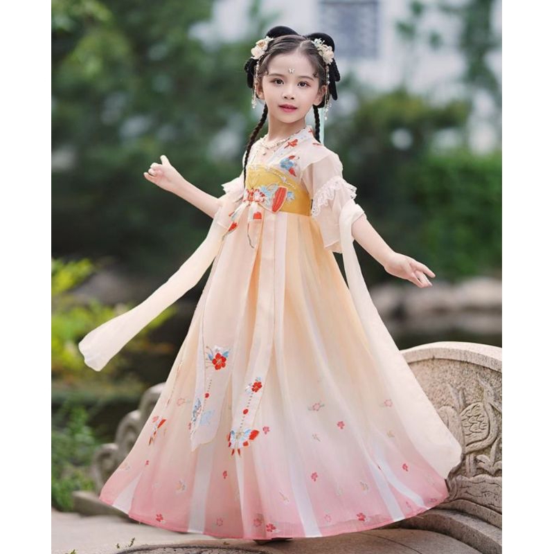 [VIANNA] DRESS IMLEK HANFU CHEONGSAM ANAK