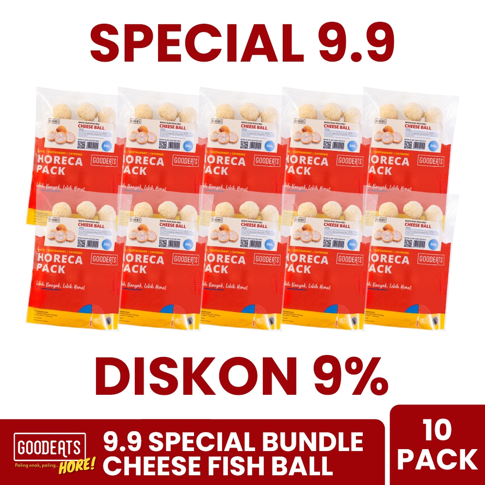 

SPECIAL 9.9 - GOOD EATS BUNDLE CHEESE FISH BALL 500 GR - 10 PACK