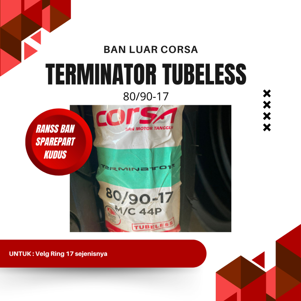 BAN LUAR CORSA TERMINATOR 80/90-17