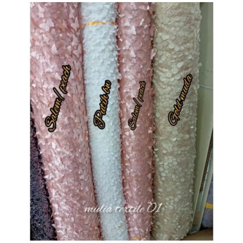 Kain/Bahan Tile Bunga 3D/Shifon Bunga 3D