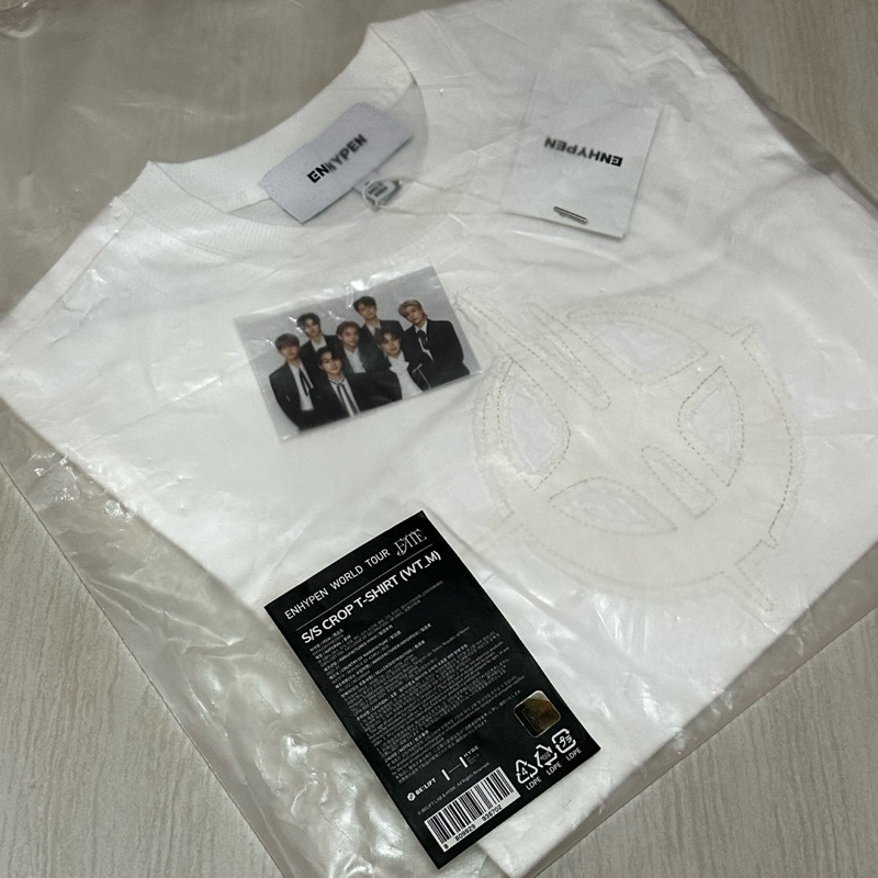 NEW SEALED FATE FATE+ TOUR CROP T-SHIRT OFFICIAL MERCH ENHYPEN