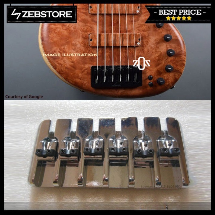 Bridge Bass 6 String Joint BB-003 Chrome