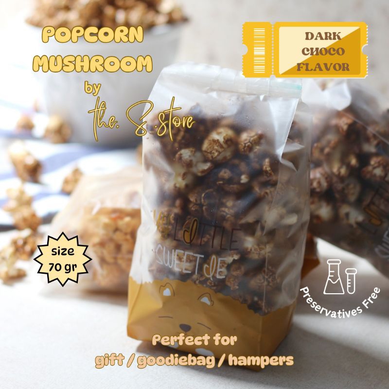 

S-STORE Popcorn Mushroom Popcorn Bioskop - Rasa Coklat