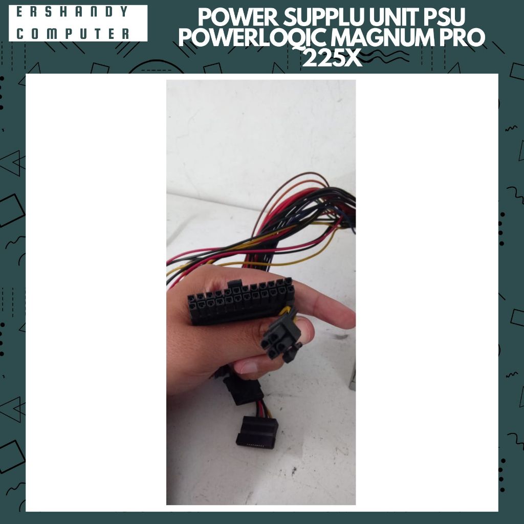 POWER SUPPLY UNIT PSU POWERLOGIC MAGNUM PRO 225X PURE/REAL POWER 450W MATI - ercomp1