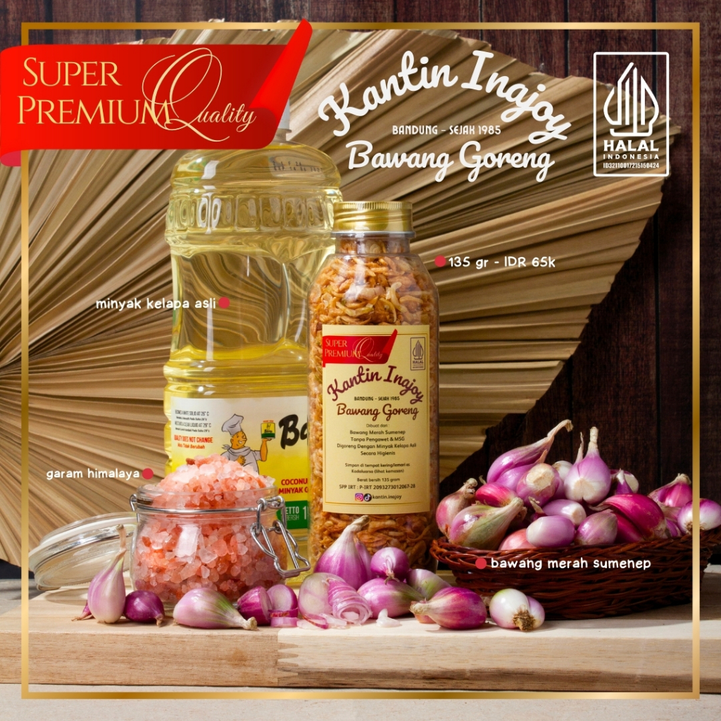 

Bawang Goreng SUPER Premium Quality Kantin Inajoy 135 Gram