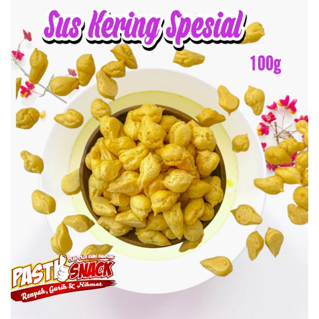 

KUE SUS KERING SPESIAL | SUS SPESIAL | SOES KERING SPESIAL 100GR SNACK CEMILAN ENAK MURAH PASTISNACK!