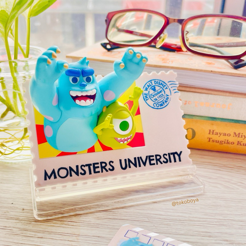 BLIND BOX MINISO DISNEY PIXAR RETRO STAMP COLLECTION SURPRISE BOX FIGURE - MONSTER UNIVERSITY