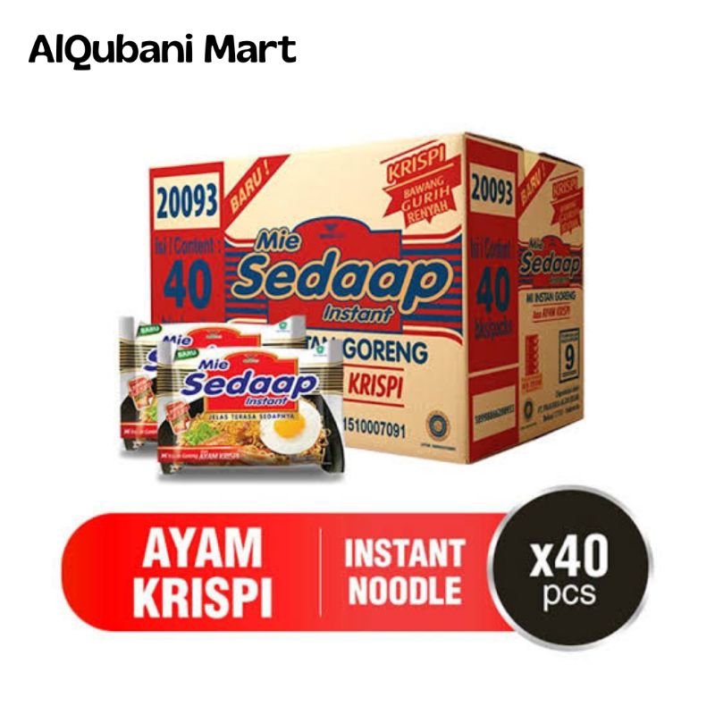 

Mie Goreng Sedap Ayam Krispi 1 Dus Isi 40 Pcs