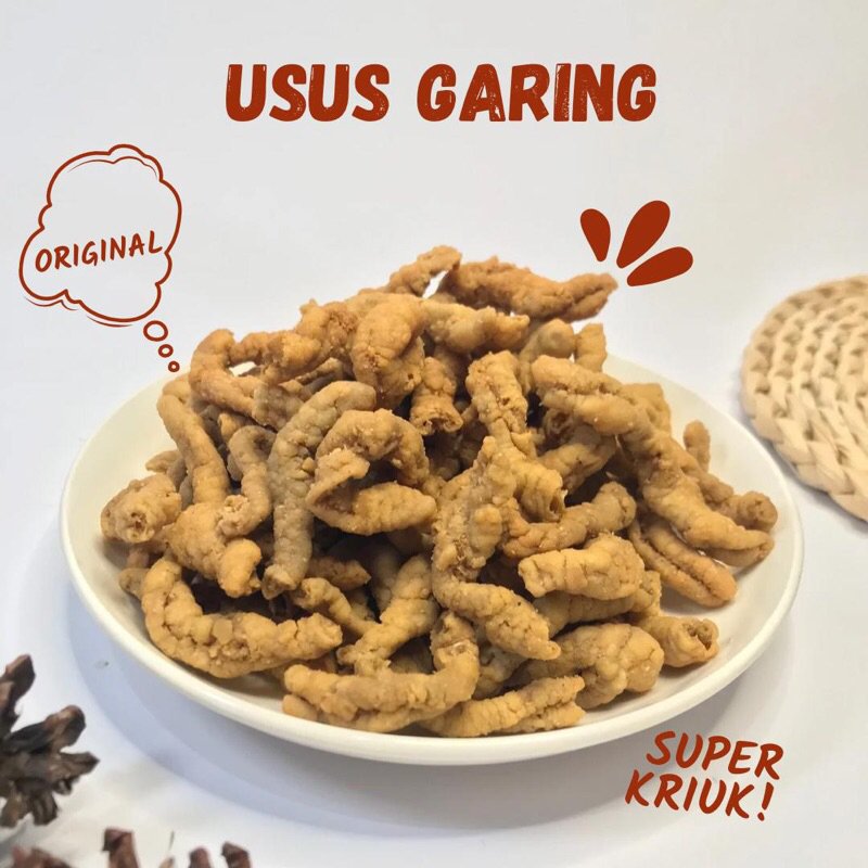 

Snack Usus Crispy Keripik Usus- Gurih dan Lezat - Food Cemilan Ayam Camilan Kering Goreng Pedas Kripik Makanan