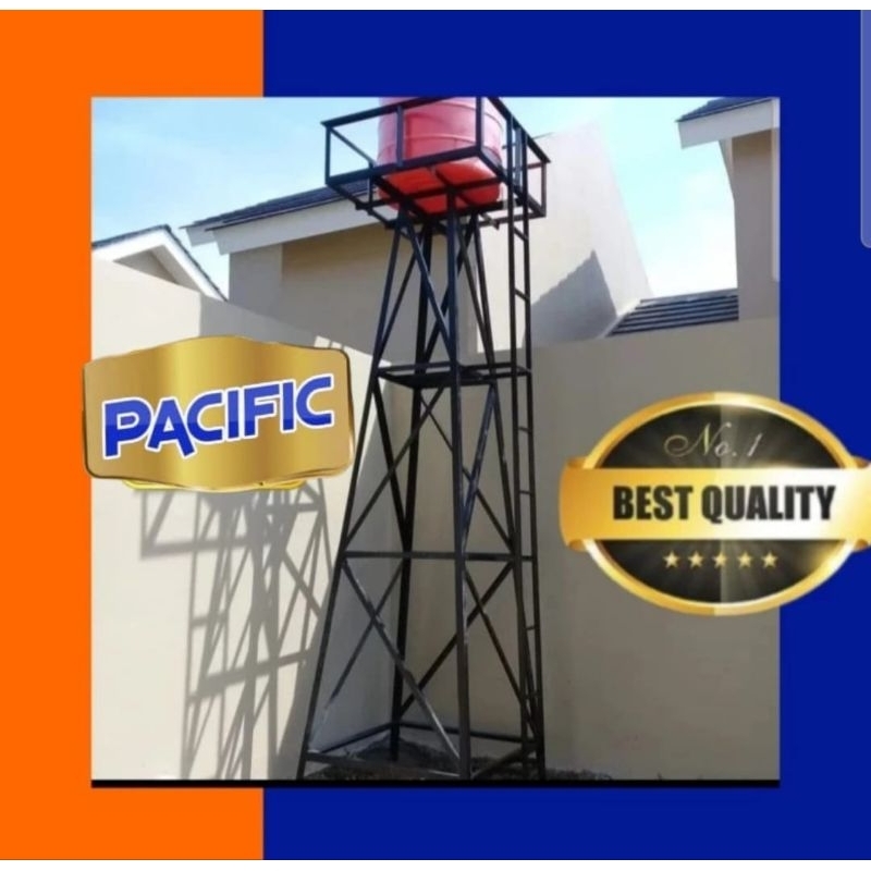Rangka tower menara dudukan toren 3 meter penguin tb 200 ltr 2000 liter lt tandon 2000L 160 tangki a