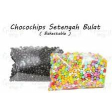 

Chocochips Setengah Bulat Elmer 150gr Bakestable ( DARK CHOCO / WARNA WARNI )