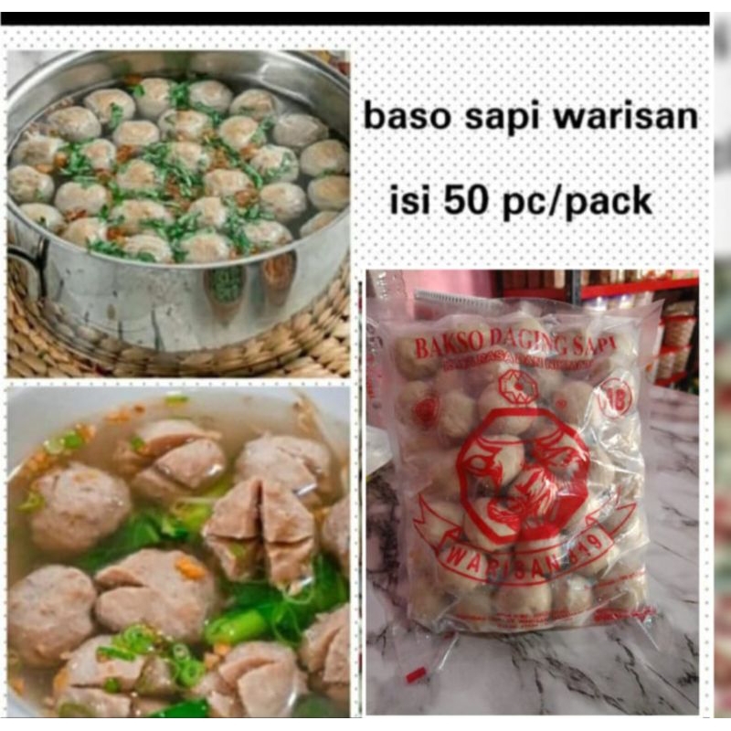 

Bakso Baso Sapi Polos Warisan 319 isi 50