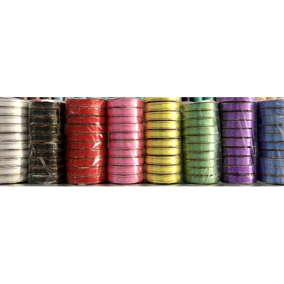 

HARGA SPESIAL Pita Kado Lis Emas 34 Inch isi 1 roll Pita Jepang Lis Emas 2cm Souvenir Ribbon