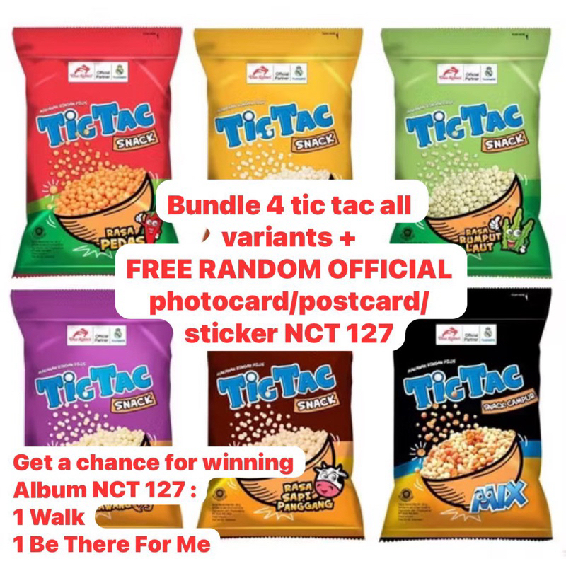 

BUNDLE 4 Tic Tac All Variants + FREE OFFICIAL MERCHANDISE NCT 127