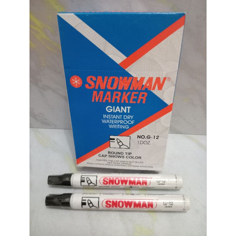 

SPIDOL PERMANEN SNOWMAN G12 (HITAM)