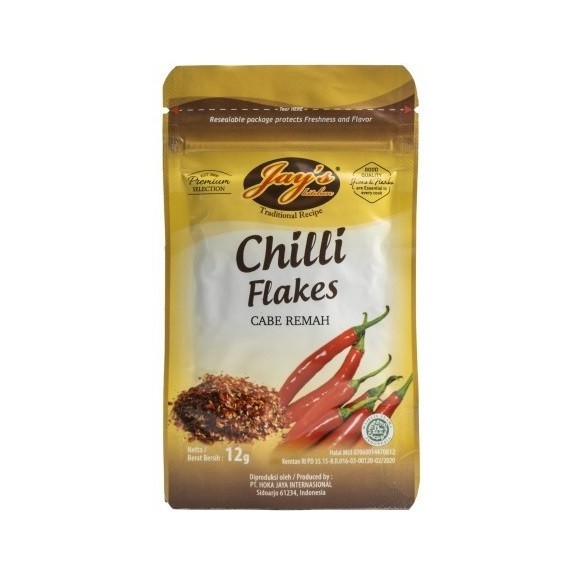 

serpih remah cabe chili flakes jays zipper 12