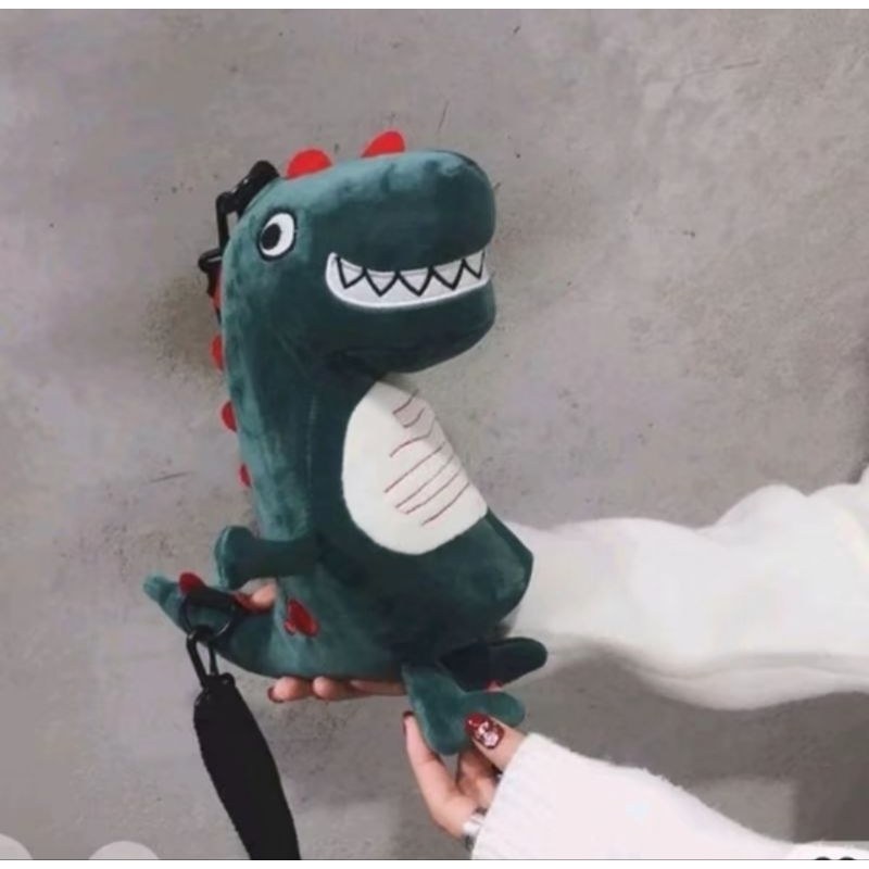 Tas dinosaurus Tirex selempang tas boneka dinosaurus tirex selempang