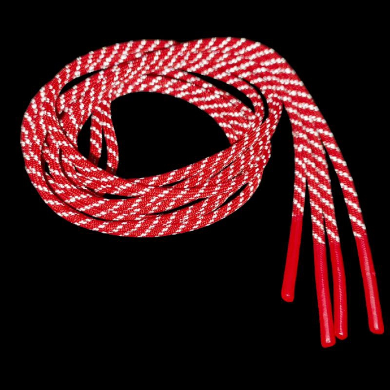 Tali sepatu bulat motif reflektif.3mm-115cm