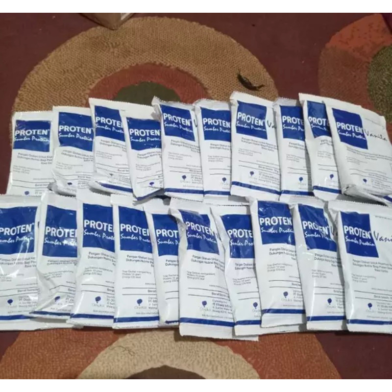 

Proten Vanila(Soya/kedelai) 55gram 1box isi 20Sachet