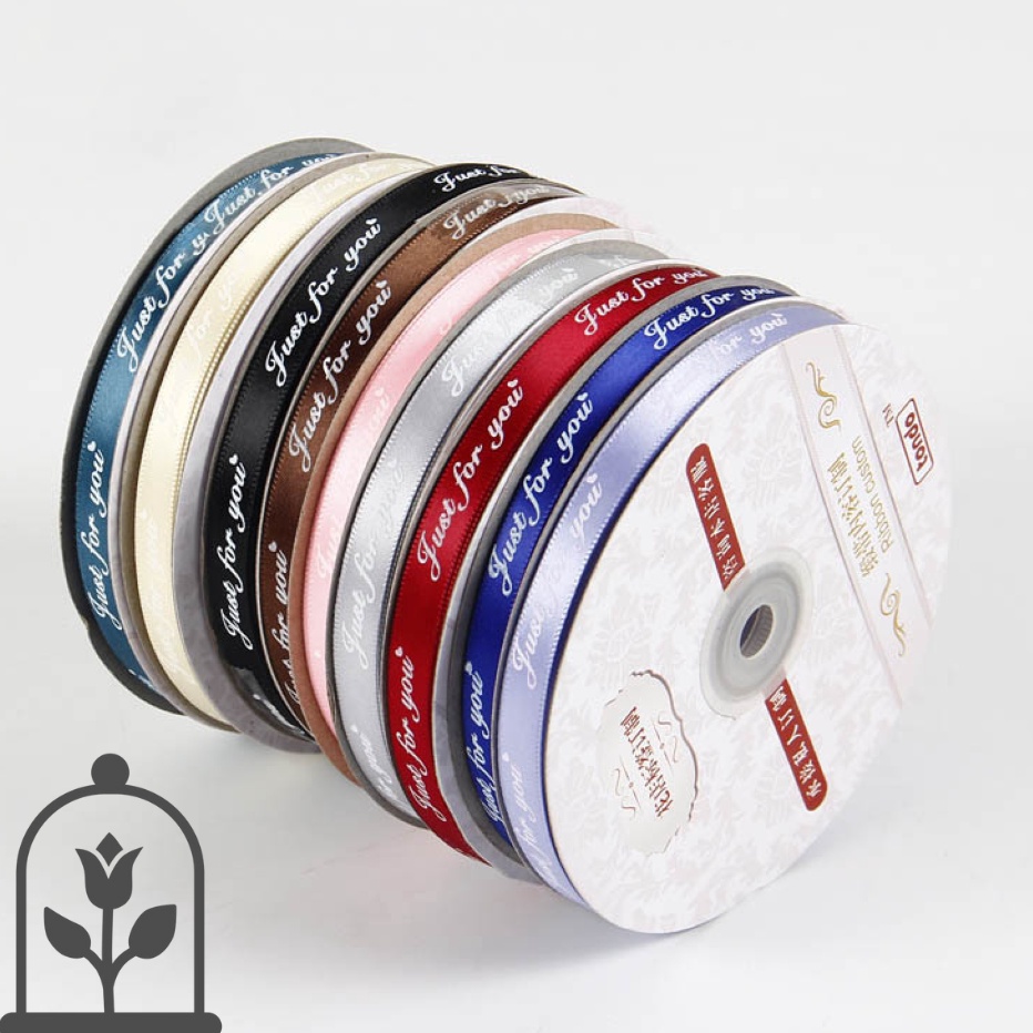 

PROMO AWAL TAHUN 1ROLL Pita Ribbon Satin 1 CM Motif JUST FOR YOU Korea Kado Dekorasi Hampers Bouquet Panjang 45 meter Colourful Cantik Murah Kerajinan Tangan