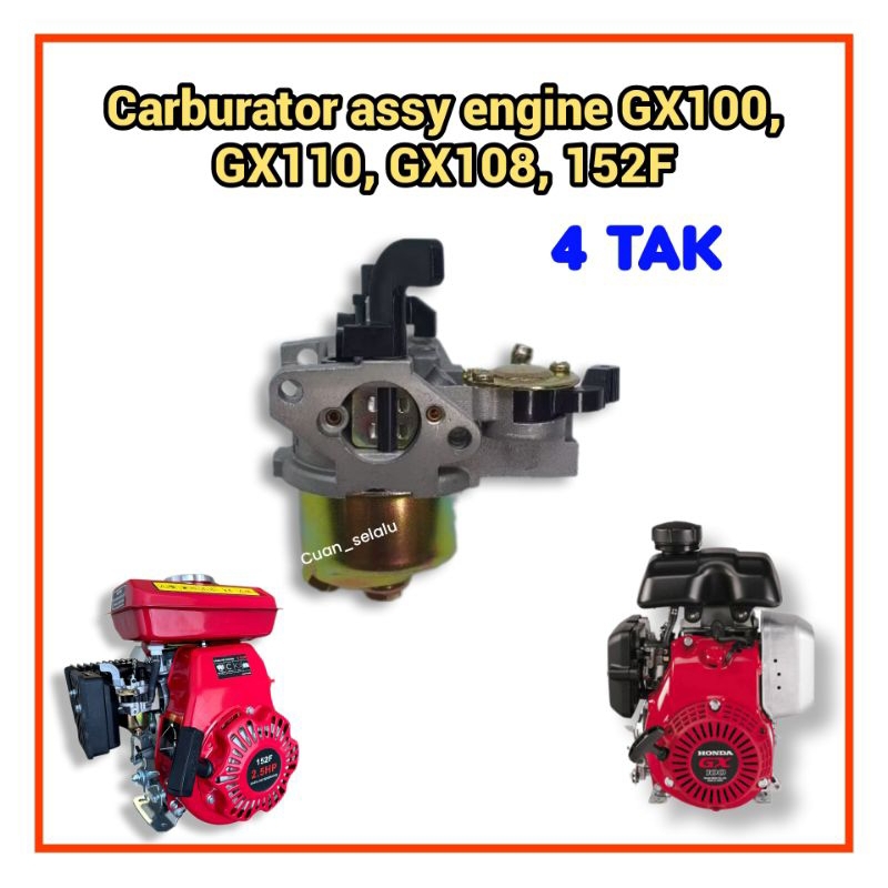Carburator TP40 GX100 (3hp) mesin penggerak Alkon sedot air mini 1,5 inch wp10 wp15 GX108 carbu