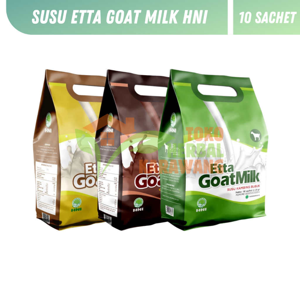 

ETTA GOAT MILK – Susu Kambing Etawa HNI HPAI Isi 10 Sachet