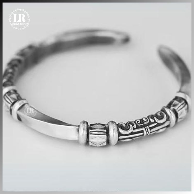 Lucky-1102 Gelang Pria Baru Gelang Pria Premium Gelang Perak Pria Gelang Perak Wanita Gelang Retro G