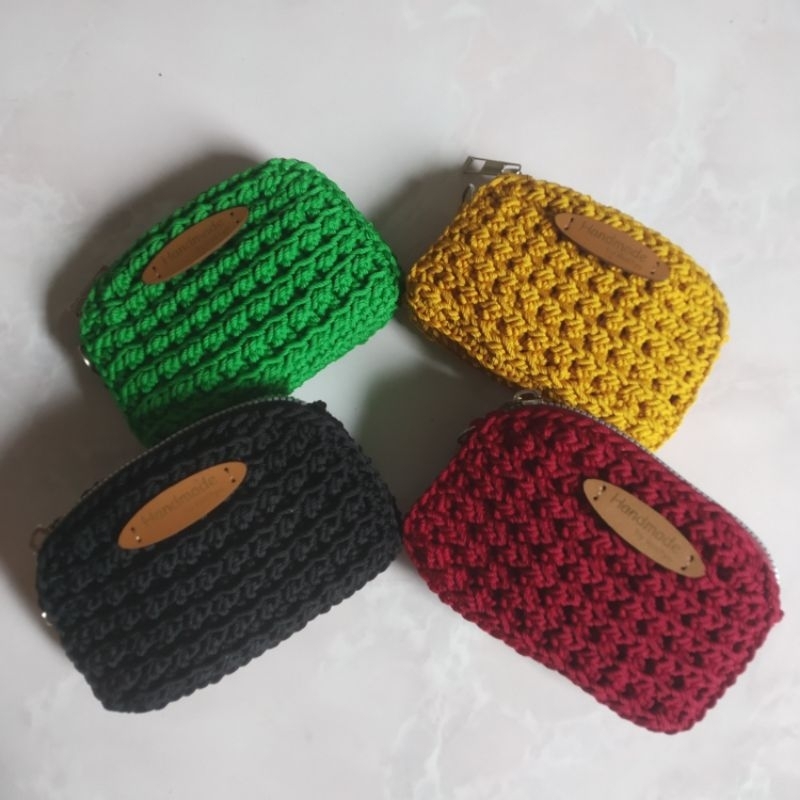 Dompet Kartu Rajut Wanita / Dompet Koin Rajut / Dompet Mini Rajut
