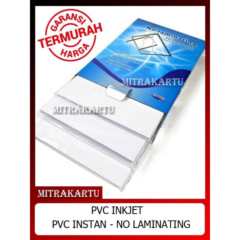 

PVC ID CARD INSTAN / Kertas pvc instan printing inkjet ukuran A4 bahan idcard instan putih ukuran a4 0,76