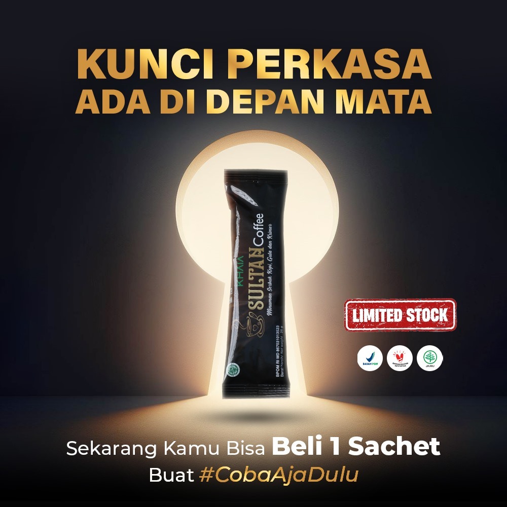 

KHAIA Coffee Sultan 1 Sachet Kopi Hitam Bubuk Minuman Herbal Untuk Menjaga Kesehatan By Khaia