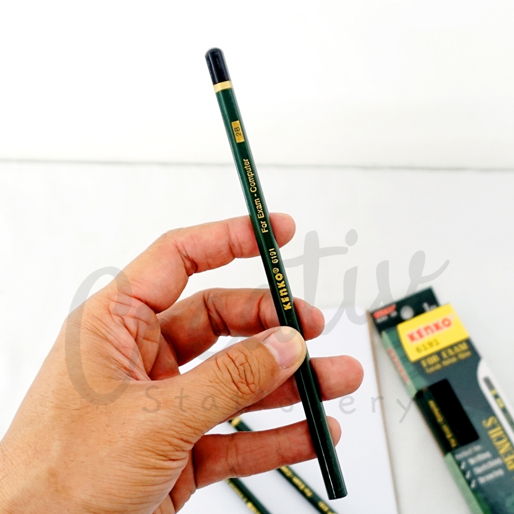

KENKO Pensil Kayu 2B 6191 Hijau Wooden Pencil