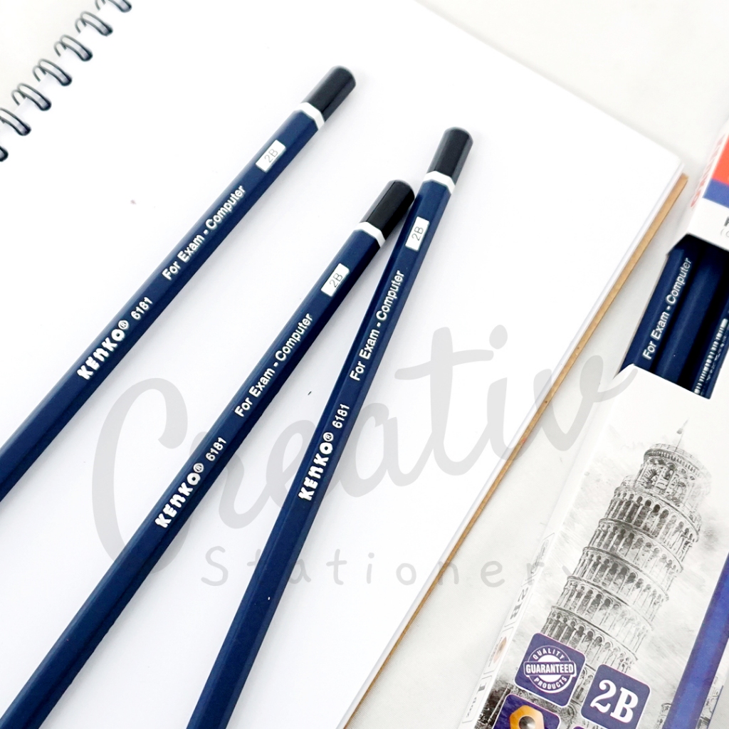 

KENKO Pensil Kayu 2B 6181 Biru Wooden Pencil