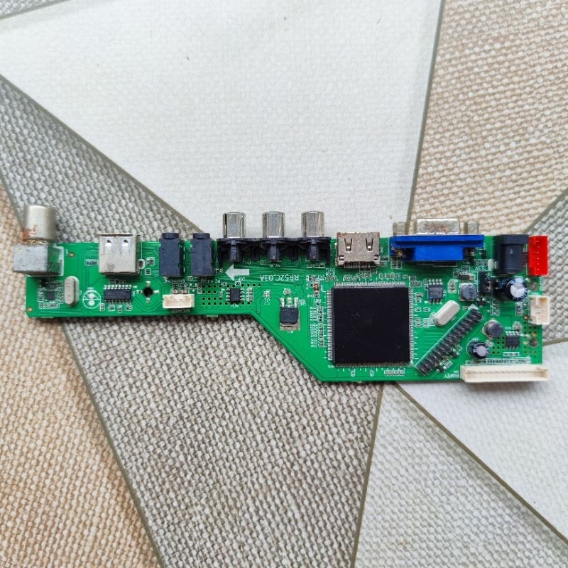 mb ori mainboard led tv universal 17" led warna 17" T2