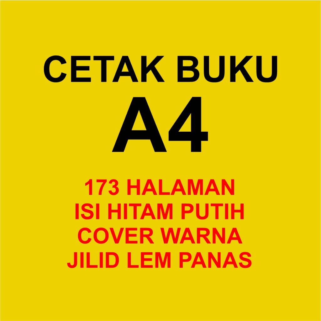

CETAK BUKU A4 173 HALAMAN