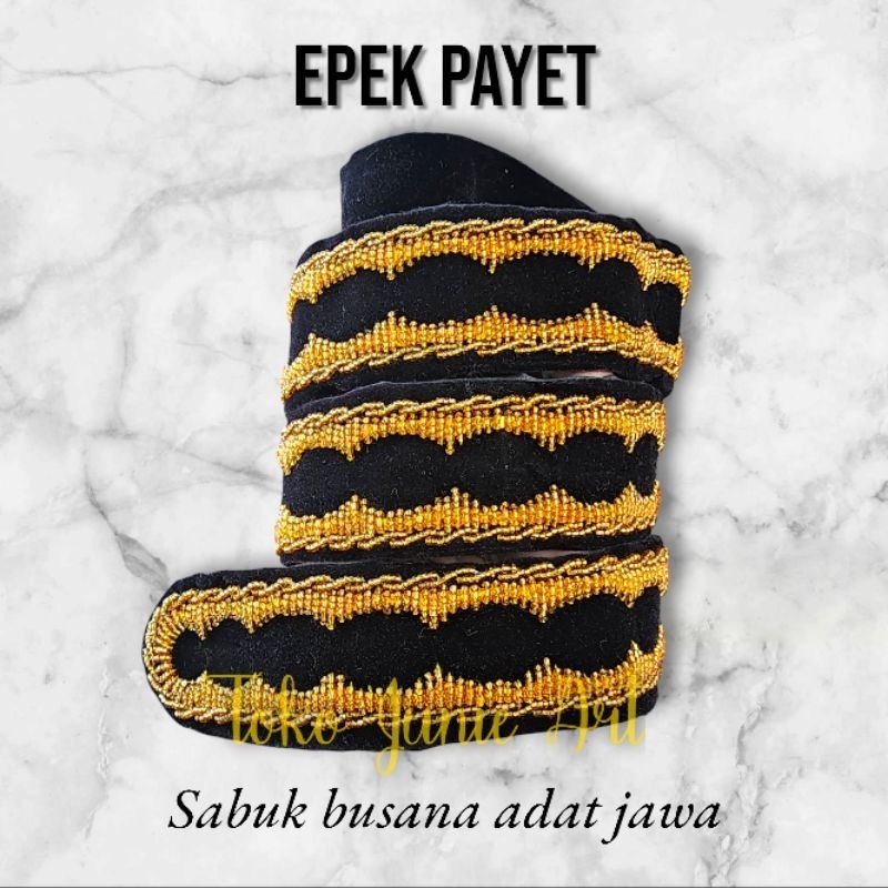 SABUK EPEK PAYET HALUSAN SABUK BUSANA ADAT JAWA